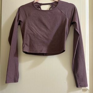 Beyond Yoga Enlightened Crop Top in Truffle Heather